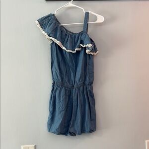 Girls denim Justice romper